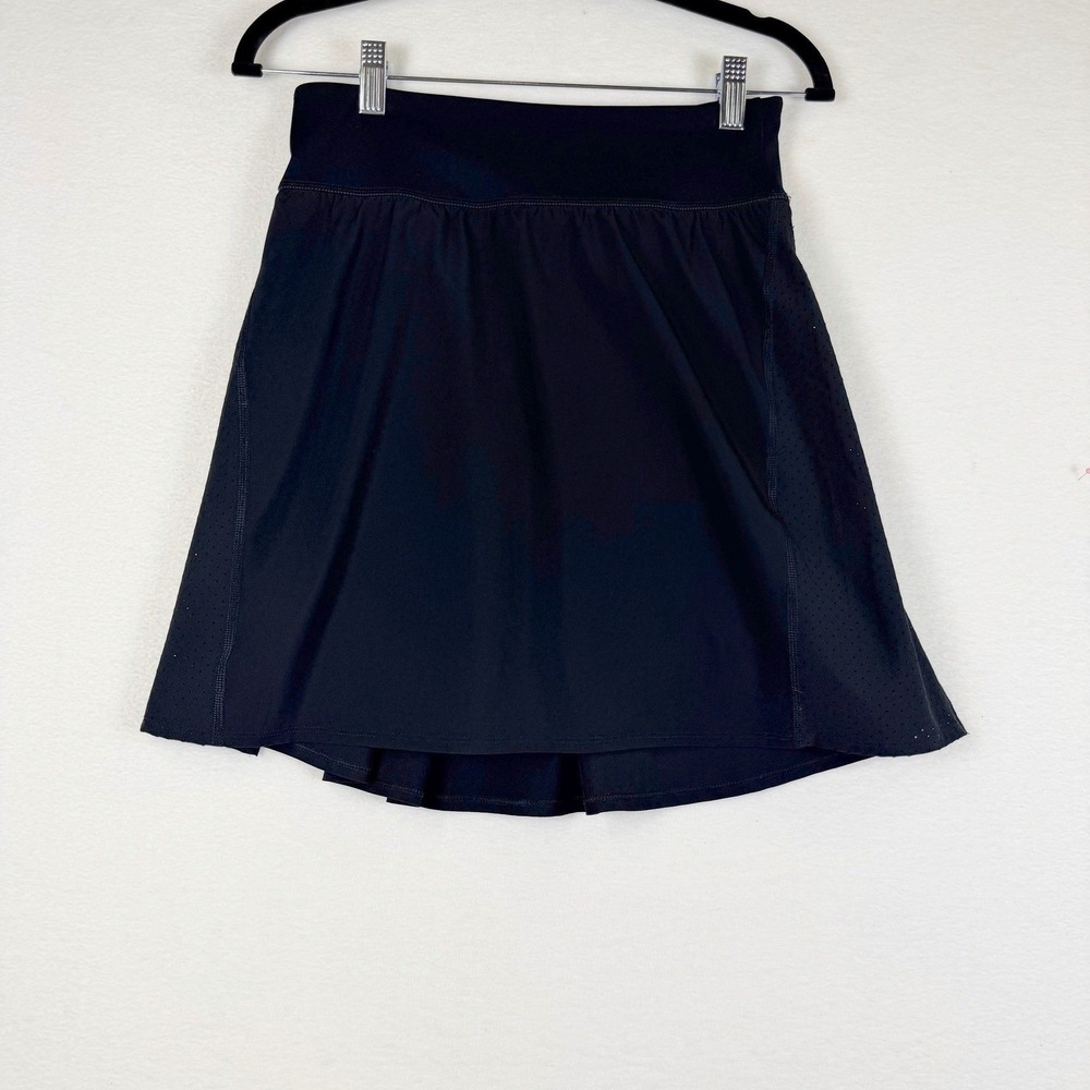 Spanx Get Moving Skort Black Active Tennis Golf S Sporty Preppy Gym Performance